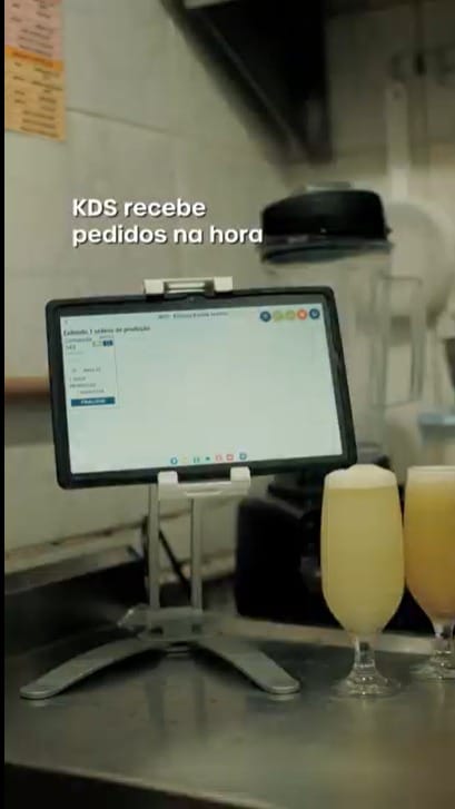 Tela de integração iFood sistema com KDS Cloudfy