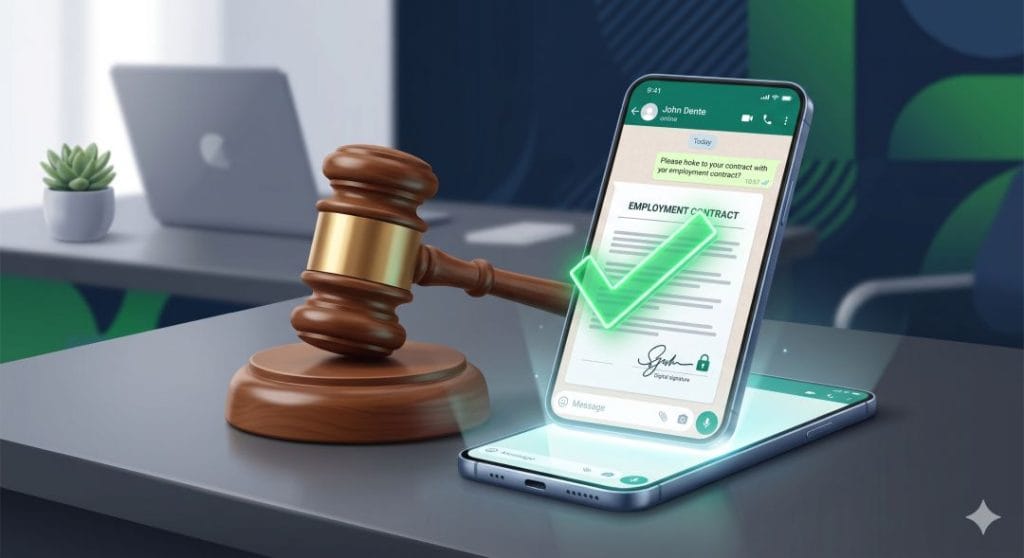 contrato de trabalho assinado digitalmente tem validade na justiça